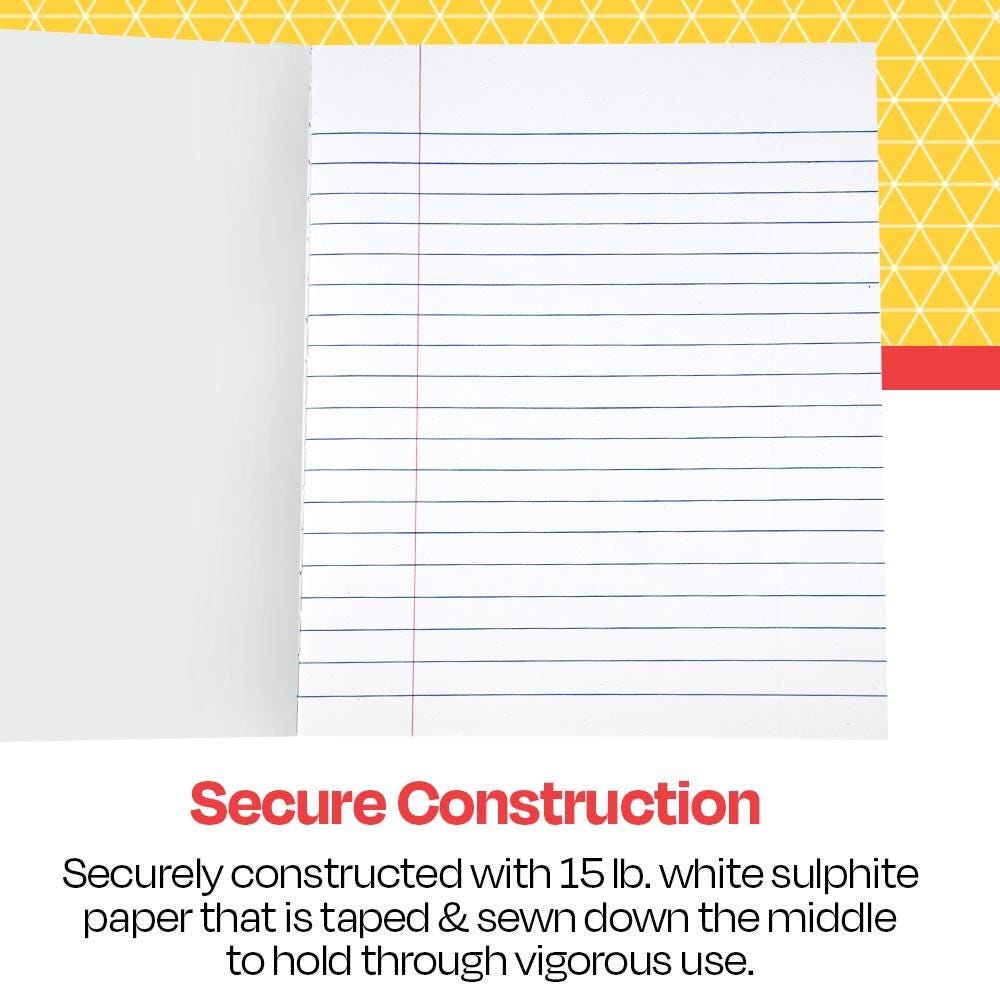 School Smart Flexible Cover Composition Book, 36 Sheets